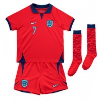 Camiseta Inglaterra Jack Grealish #7 Segunda Equipación Replica Mundial 2022 para niños mangas cortas (+ Pantalones cortos)